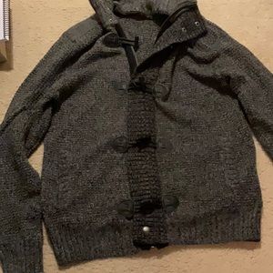 Express Mens Toggle Zip Up Sweater